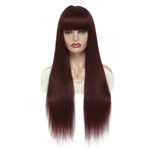 Vigorous online red wholesale natural vendor 9a original mink brazilian cuticle aligned human hair blend wigs