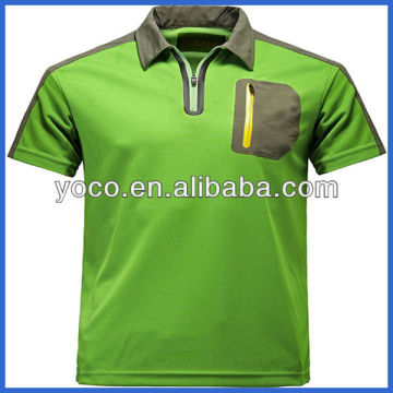 China wholesale zipper golf shirt breathable