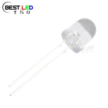 Ultra Bright 8mm Red LED Lamp Clear Lens