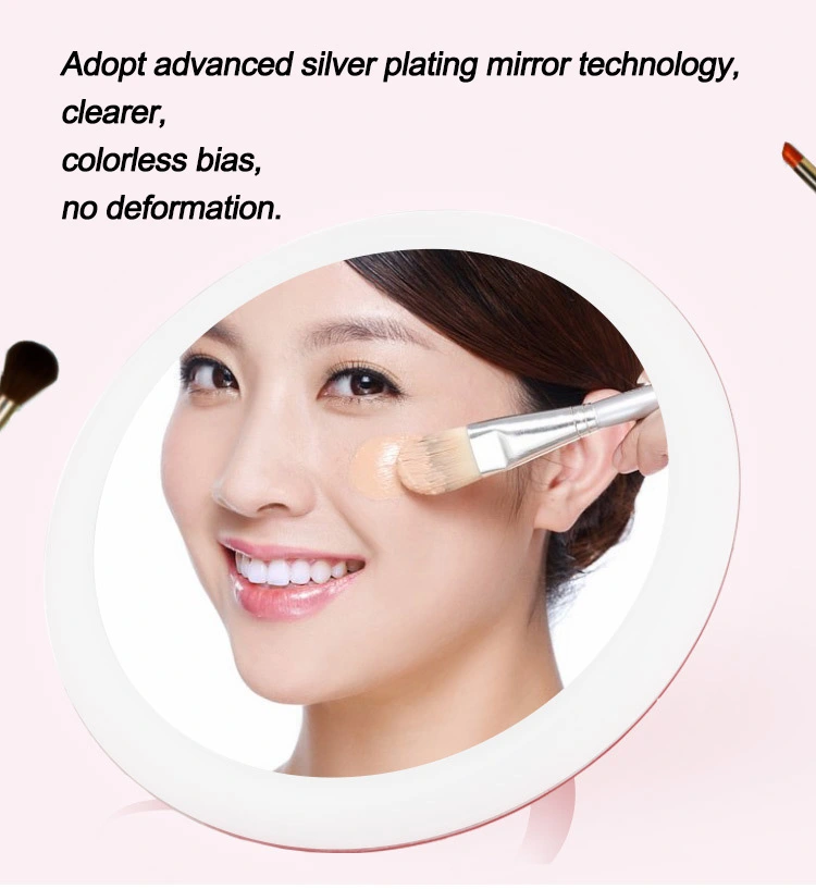 LED Makeup Mirror with Light Beautifying Lightening