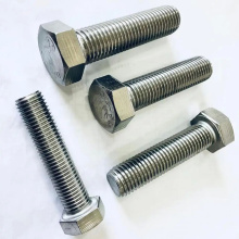 SS304 Plain silvery hex bolt