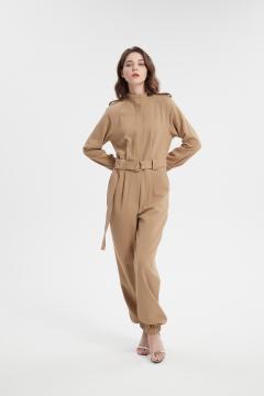 girls jumpsuit playsuits long sleeve jumpsuit with belt