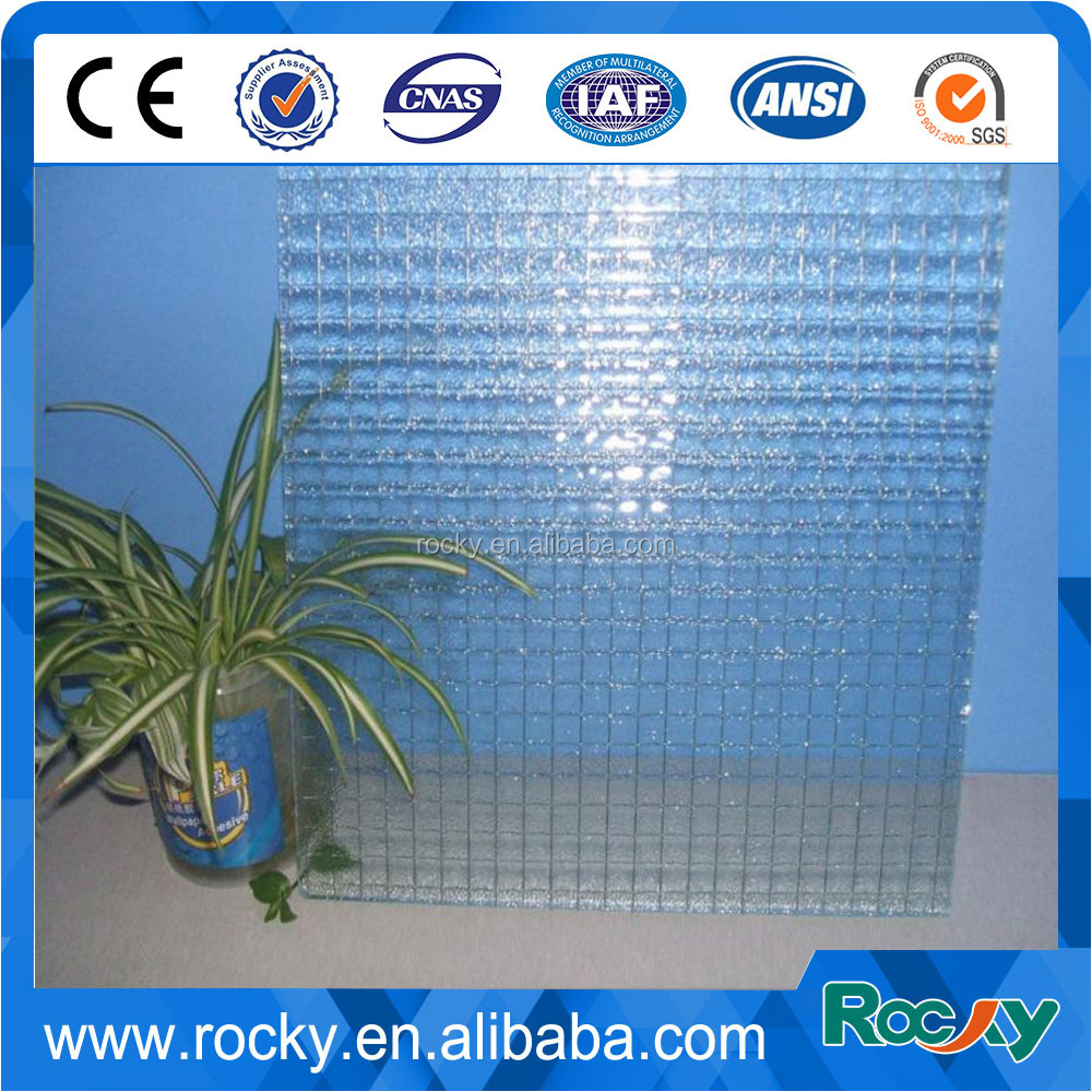 10mm clear Moru patterned glass