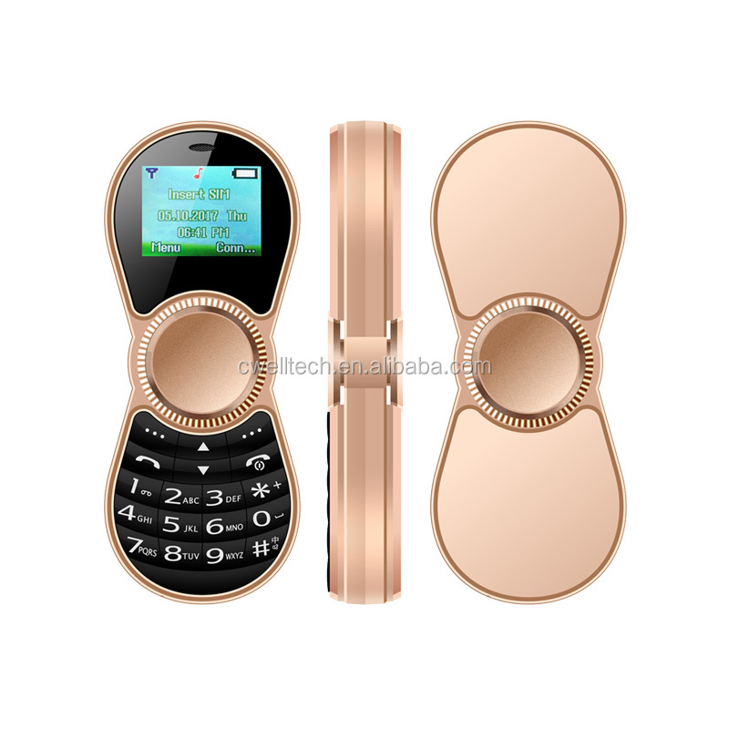 Special mobile phone Spinner style 1.01 Inch Screen Single SIM Card MTK Chipset Cell Phone