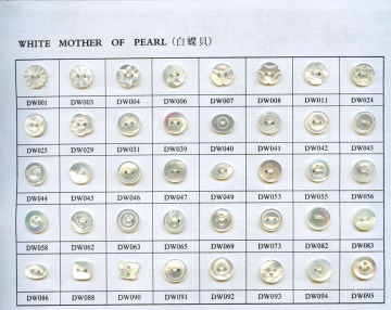 white mop shell button