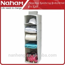 NAHAM Best Selling Hanging Pocket Organizer/ 5 Shelves Folding Hanging Organizer