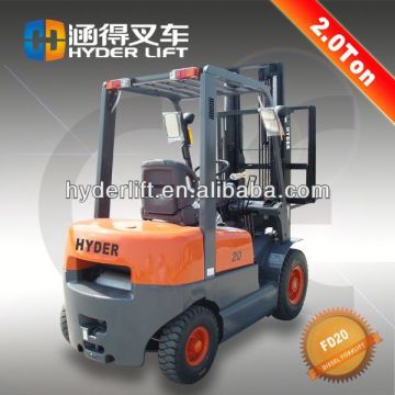 2.0ton Diesel Forklift with forklift tubr tyre 600-9