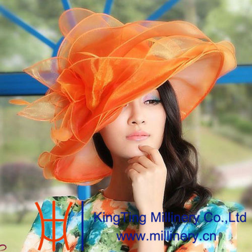 2015 New Design Orange Sun Dress Hats Wholesale