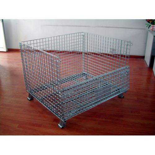 whole sale price foldable collapsible steel storage cage