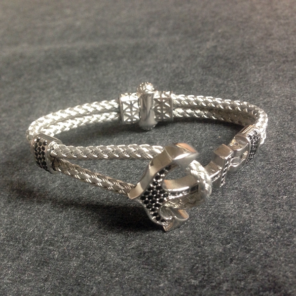 Steel Wire Cord Anchor Bracelet