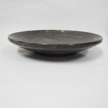 Black Marble Fruit Bowl Flatter