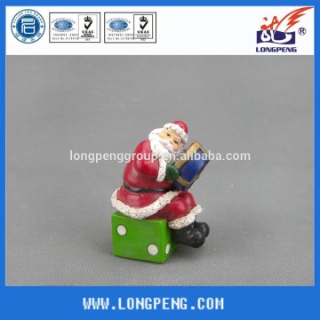 Decorative Polyresin Christmas Santa Claus Figurine for Christmas Ornaments & Christmas Gifts