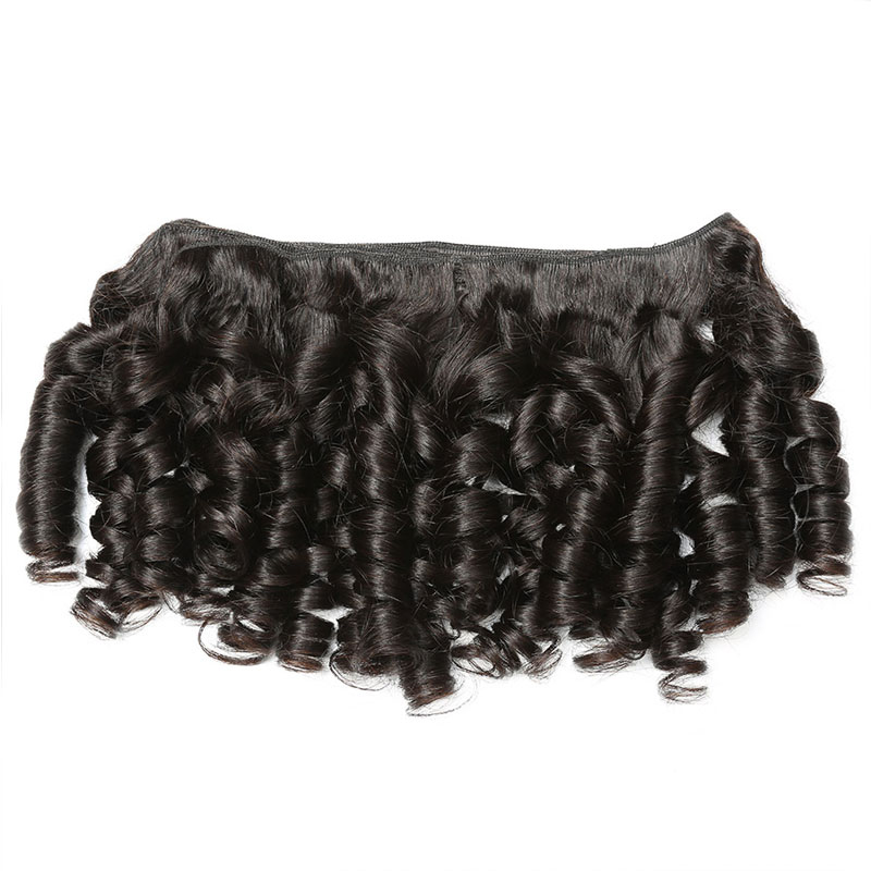 Top Quality Grade 12A Double Drawn Funmi Bouncy Curl Human Hair Extension