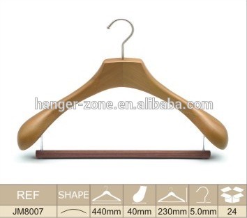 High Quality wooden hanger with rubber foam