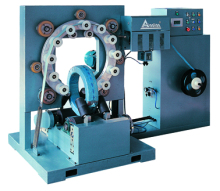 Ring type stretch wrapping machine