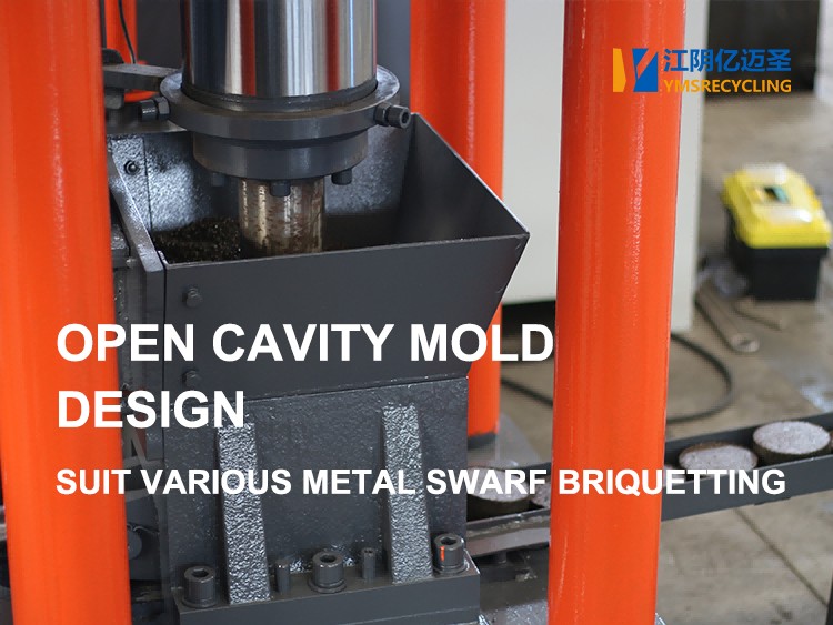 Metal Briquetting press-Open cavity Mold