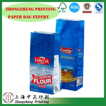 OEM orders paper flour bag, 1kg custom logo flour bag,flour packaging bag