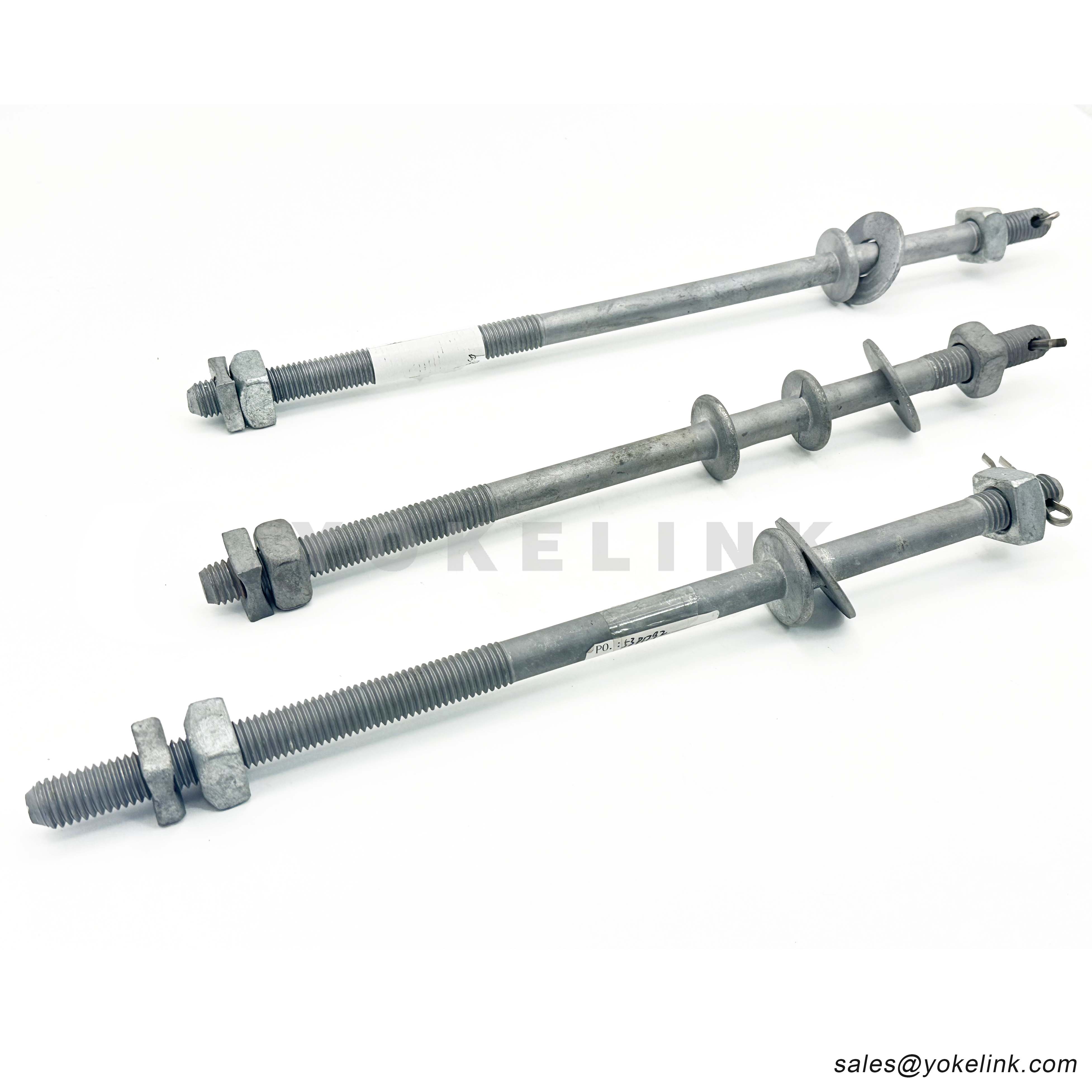 ANSI C135.31 dupla felhajtású orsócsavar Poleline hardverhez