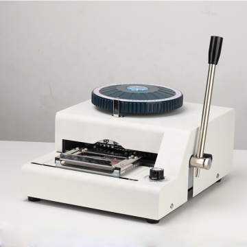 PVC Card Embossing Machine 68 Character Manual Label Embosser
