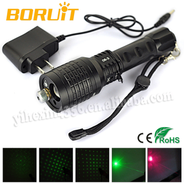 Hot-selling Focusable GREEN RED Laser Torch Light