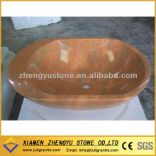 Cloudy Rosa Marble Sink Basin