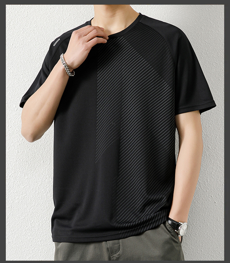 Дышащая короткая футболка из сетки большого размера Large Size Mesh Breathable Short T-shirt