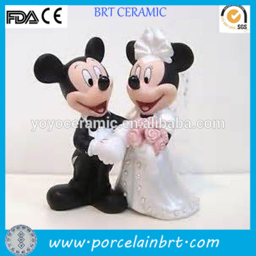 Funny porcelain wedding doll cake toppers