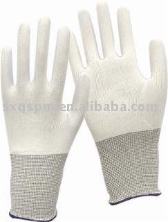 13G white nylon glove liner