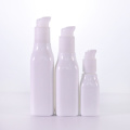 Opal square white lotion bottle with white pumps