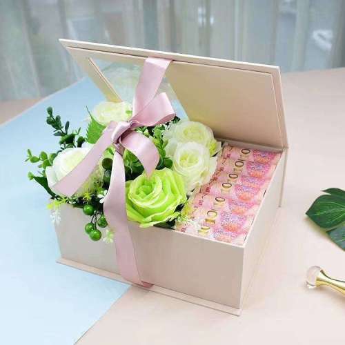 Custom Ribbon Clear Window Love Forever Boxes