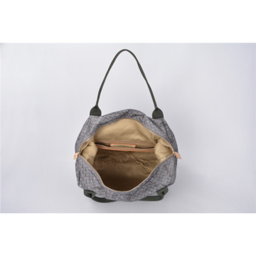 Nylon and Saffiano Leather Rains Duffle Multi-purpose Bag