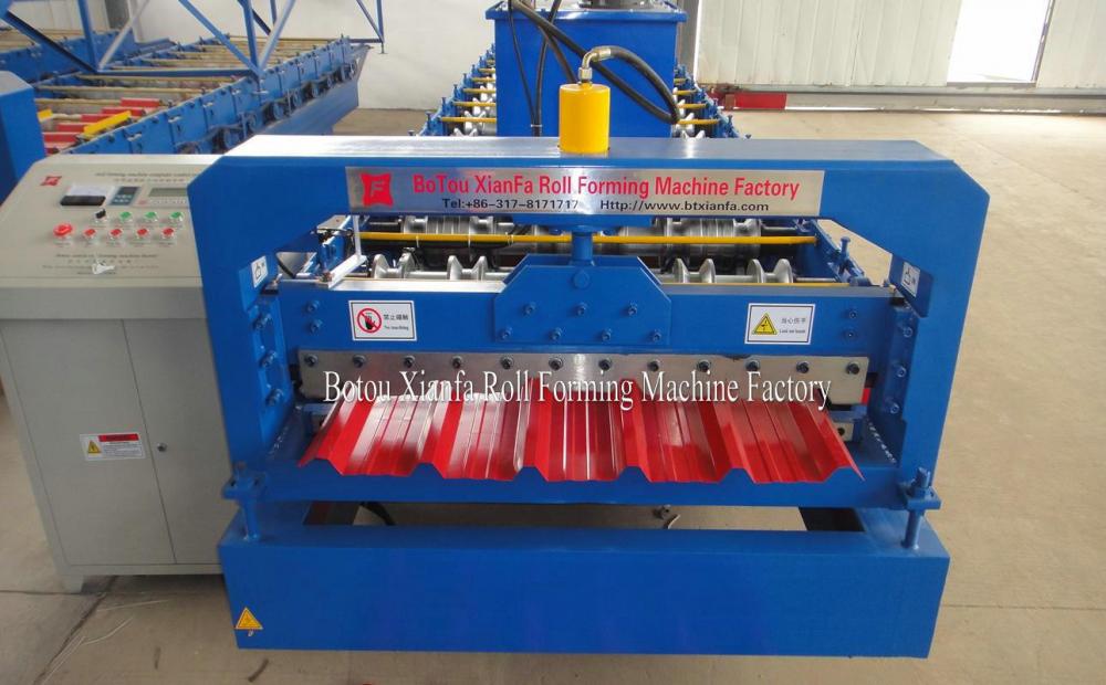 Lowest cost Trapezoidal Sheet Aluminum Roofing Roll Forming Machine