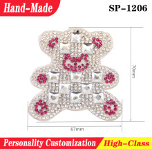Animal design rhinestone sandals decoration ladies ornaments shining shoe accessories