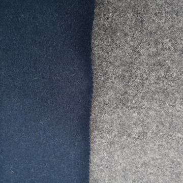 Wool polyester blend jersey fabric