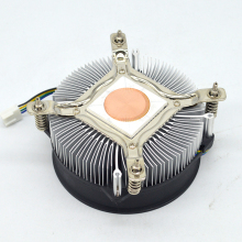 Copper Bottom Heatsink CPU Cooler for PC Case with 4-pin Fan Connector