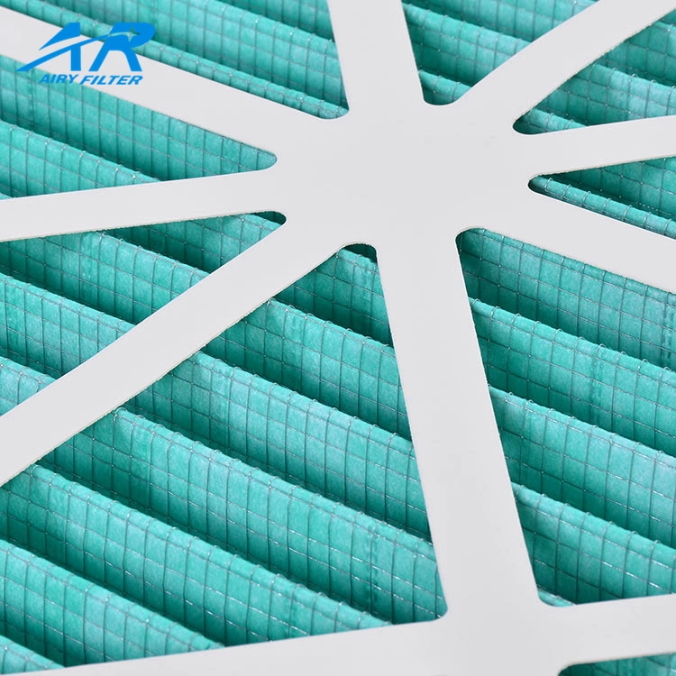 Cardboard Frame Foldaway Pleat HAVC Pre Air Filter for Sale