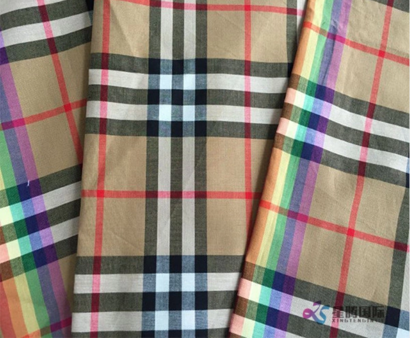 Classic Check Pattern Cotton Blended Fabric