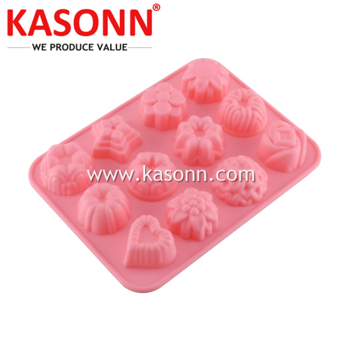 12-wnęka Mini Silikon Candy Chocolate Ice Mold