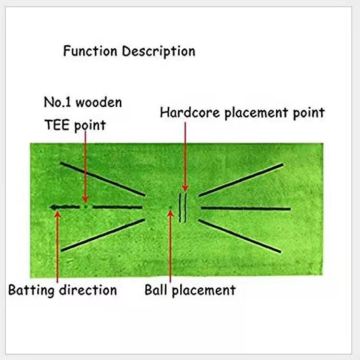 Oifis Dachaigh Turf Mat Trèanadh Goilf Portable