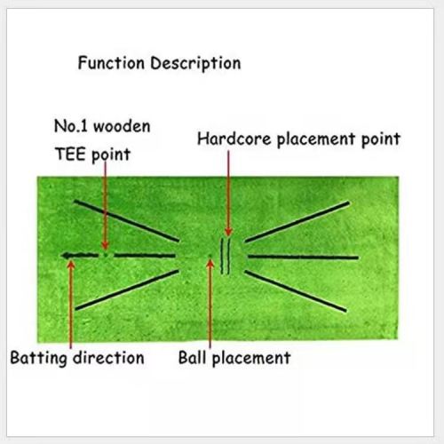 Portativ golf mashg&#39;ulotlari uchun turf mat sovg&#39;a uy ofisida