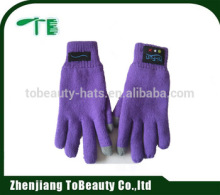 knitted blue tooth glove