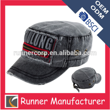 3D Embroidery Military Army Service Cap