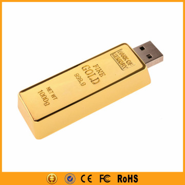 2016 best seller gold bar usb flash drive 8gb