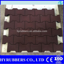2015 interlocking rubber tile with dog bone type