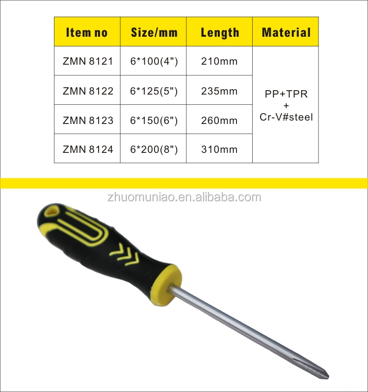 Precision Flat Head Magnetic Screwdriver tools 50# Steel Pole