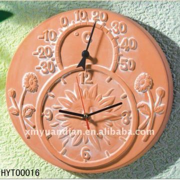 clock with thermometer