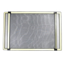 Aluminum sliding and adjustable window with fly screen