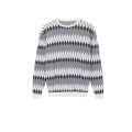 Men's Knitted Jacquard Crew-Neck Pullover