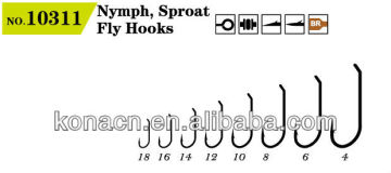 Nymph Sproat fly fishing hooks wholesale