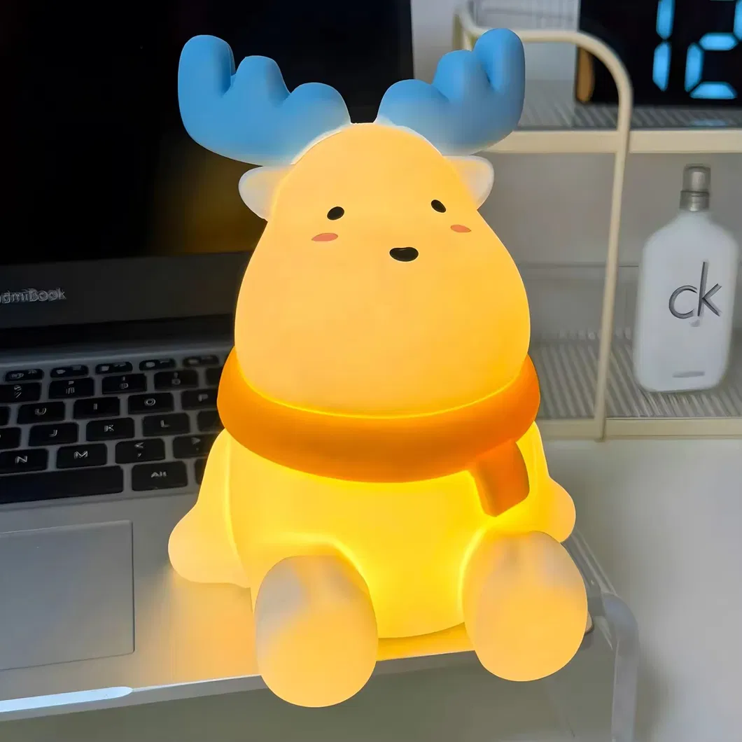Little Elk Clapping Night Light - LED Desk Lamp for Kids